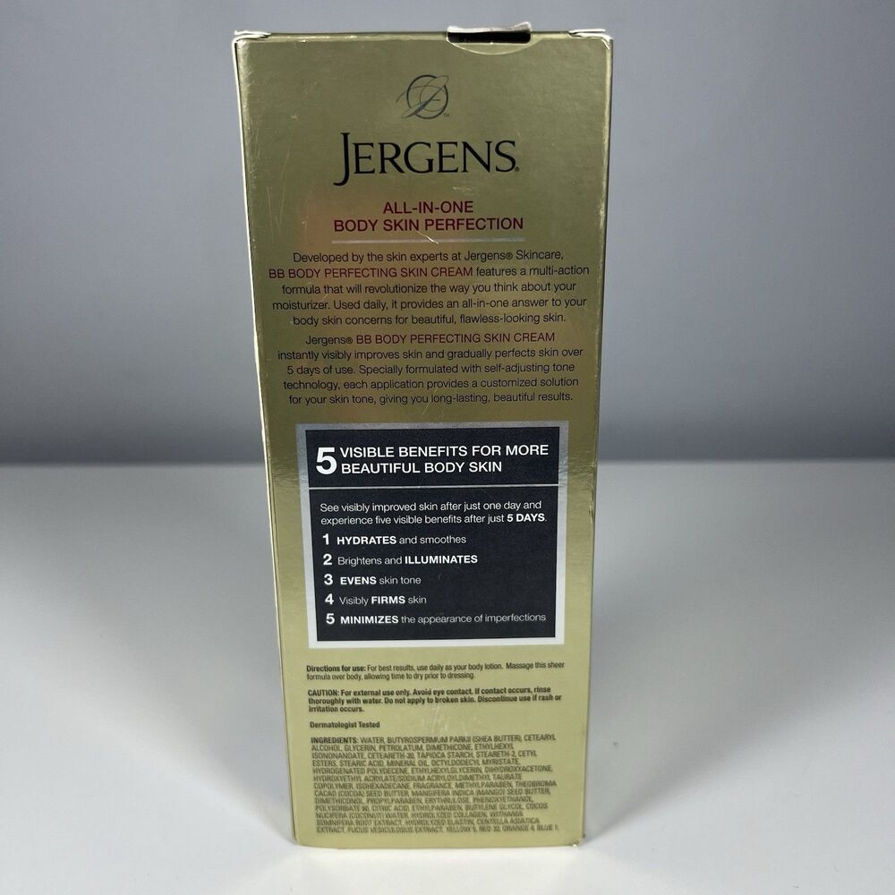 Jergens BB Protect Body Perfecting Skin Cream Medium Deep Skin 7.5 oz RARE - Picture 3 of 7